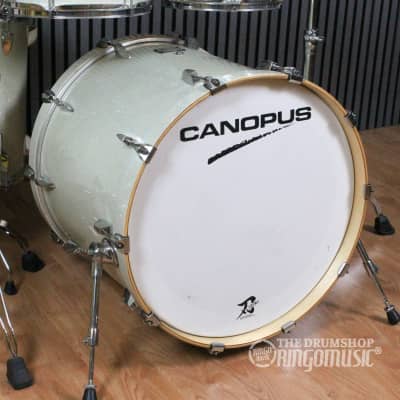 Canopus Yaiba II 22" - 10" - 12" - 16" Groove Kit Birch Ice White Sparkle Lacquer 4pcs JSM-B22S-IWSL image 5