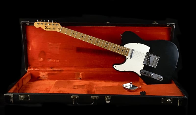 LEFTY! Vintage 1972 Fender USA Telecaster Custom Color Black Nitro Guitar Flamey Maple Neck Tele Relic Left HSC 7.2lb! image 1