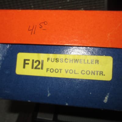 Vintage Circa 1968 Schaller F-121 Volume Foot Controller Black w Box image 5