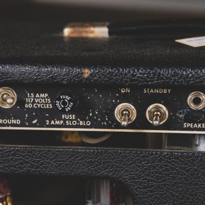 Fender 1966 Bandmaster Black Panel Tube Amplifier Head - Used image 20