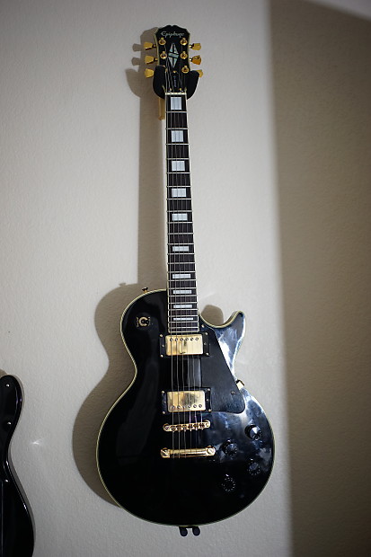 Epiphone Gibson Les Paul Custom Ebony Mik Korea 1993 Bound