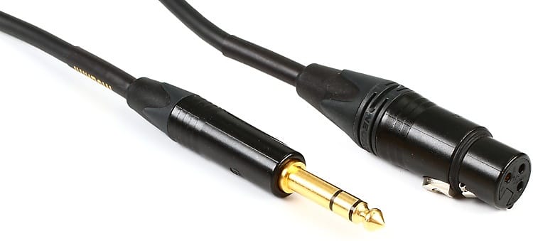 Mogami Gold TRSXLRF-20 Balanced XLR Female to 1/4-inch TRS Male Patch Cable - 20 foot image 1
