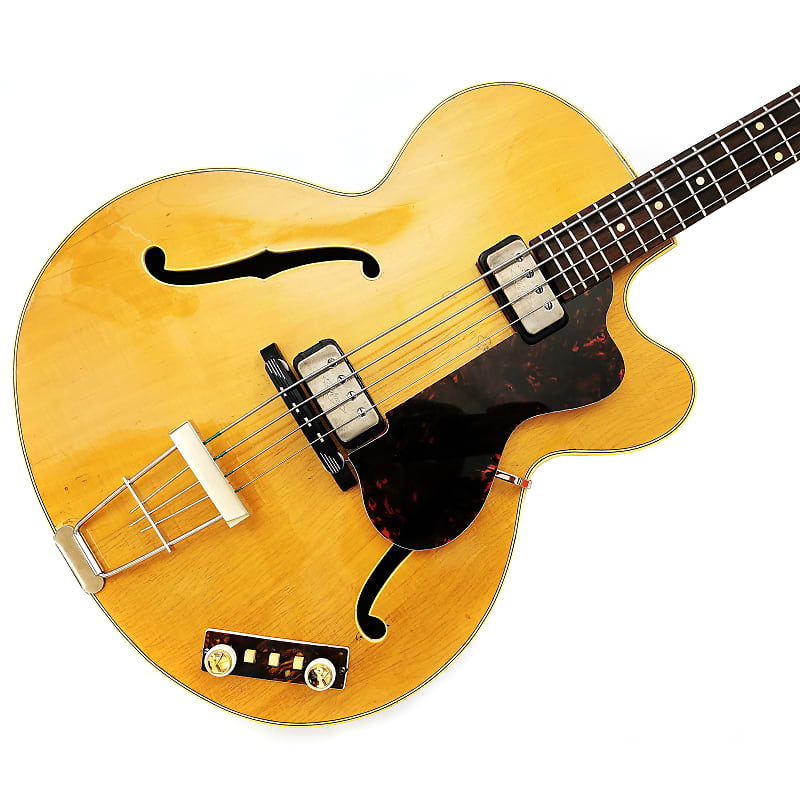 Hofner 500/5 shortscale bass from 1962 in Blonde (Restored, | Reverb