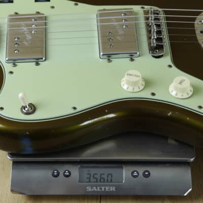 Fender Custom Shop Dealer Select CuNiFe Wide Range Jazzmaster Relic, Irish Pub Strat Green, Left Handed ~ Secondhand image 5