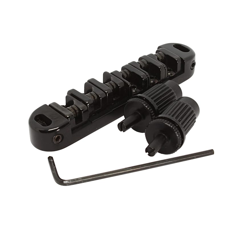 Low Profile Roller Bridge M8 posts Black Reverb