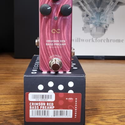 Reverb.com listing, price, conditions, and images for one-control-crimson-red-bass-preamp