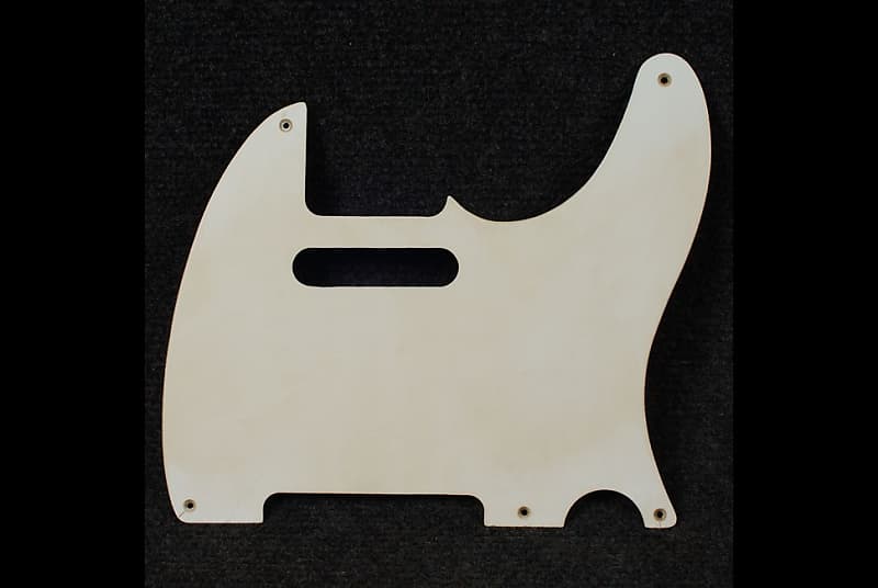 Tele Telecaster Pickguard 55 Single Ply White Vintage Reverb