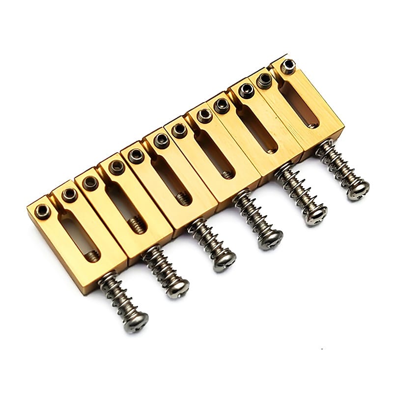 Guitar Bridge Saddles Solid Brass 54mm (2 1/8") 10.80mm for Reverb
