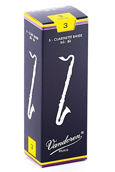Vandoren Traditional Bass Clarinet Reeds Box of 5 - 2.5 image 1