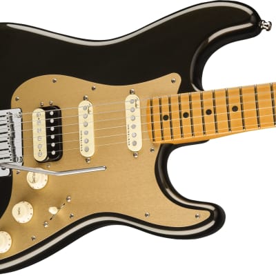 Fender American Ultra Stratocaster HSS, Maple Fingerboard, Texas Tea image 5