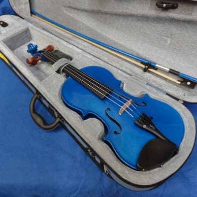 Harlequin Violin Outfit 3/4 - Marine Blue | Reverb