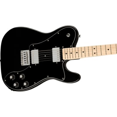 Fender Squier Affinity Series Telecaster Deluxe Guitar, Maple Fingerboard, Black image 2