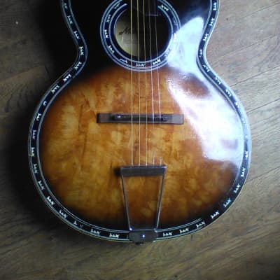 Maruha archtop acoustic guitar MIJ #612 1965(?) Sunburst