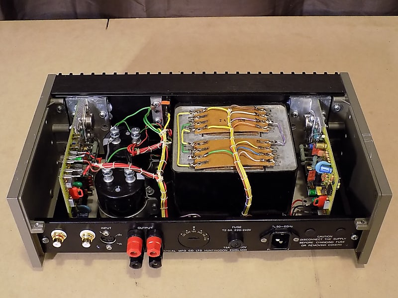 Quad 405 Stereo Power Amplifier recapped with 405-2 boards