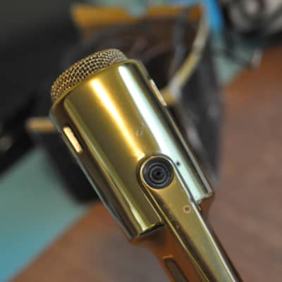 Electro Voice 664 mic with 418 desk stand - GOLD plated from the factory 1960's - Gold image 11