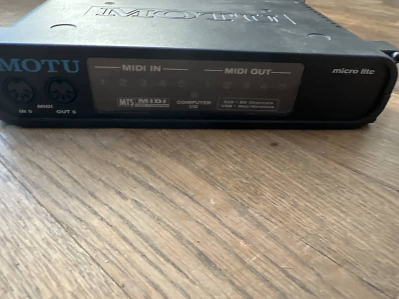 MOTU Micro Lite USB MIDI Interface 2006 - Present - Black | Reverb