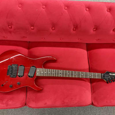 Hamer USA Diablo Electric Guitar 1990's - Transparent Red with Lace Sensors image 2