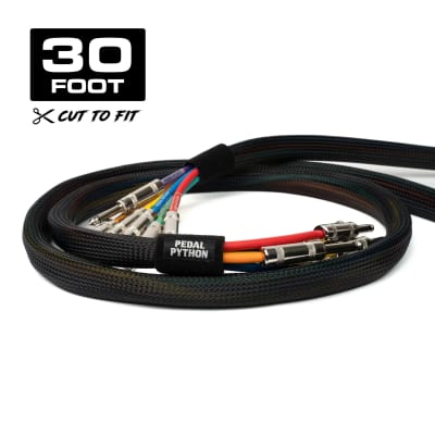Pedal Python™ 30ft Pedalboard Snake Cable Management System Black image 5