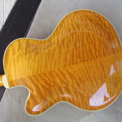 1998 Jim Triggs 18" Cutaway Archtop Natural Finish Spectacular Back Nashville Made Stromberg Copy image 5