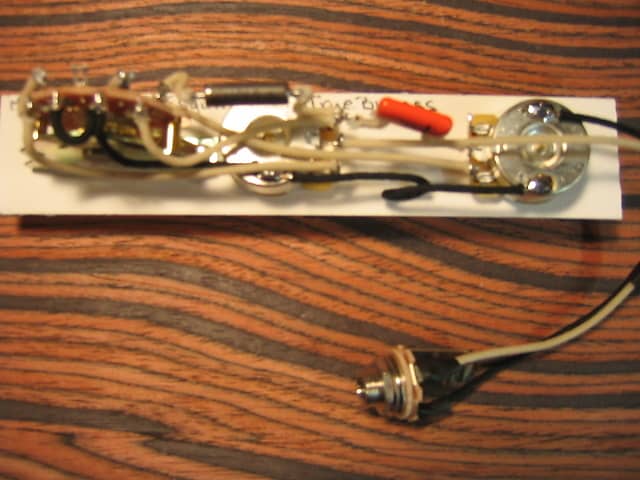 K D Paulus Guitar Parts Esquire Wiring Harness – Modded Eldred with True Bypass - Premium Parts image 1