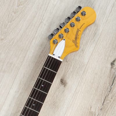 Harmony Standard Silhouette Bigsby Guitar, Rosewood Fretboard, Slate image 8