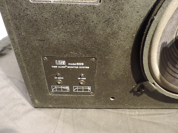 Urei 809 Black Time Aligned Studio Monitor Speaker Pair | Reverb Urei 809 Black Time Aligned Studio Monitor Speaker Pair | Reverb