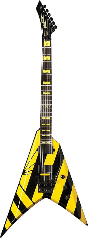 Washburn Parallaxe 6-String Electric Guitar, Black-Yellow (PXV
