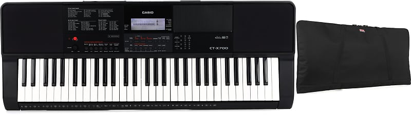 Casio CT-X700 61-key Portable Arranger Keyboard  Bundle with Gator GKBE-61 Economy Keyboard Gig Bag image 1