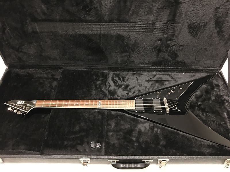 ESP LTD V300 Flying V Guitar 2011 - Black | Reverb