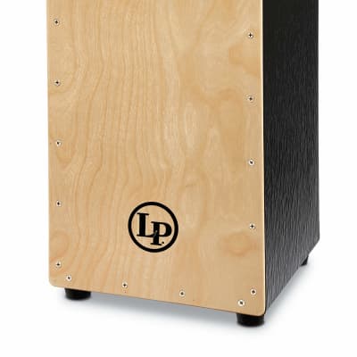 LP Latin Percussion LP1428NYN - Black Box Wire Cajon with Natural Faceplate image 2
