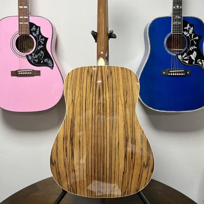 Hohner Vintage Acoustic Guitar Solid Spruce Ovangkol Back & Sides w/ Gig Bag Beautiful Grain View Photos image 10