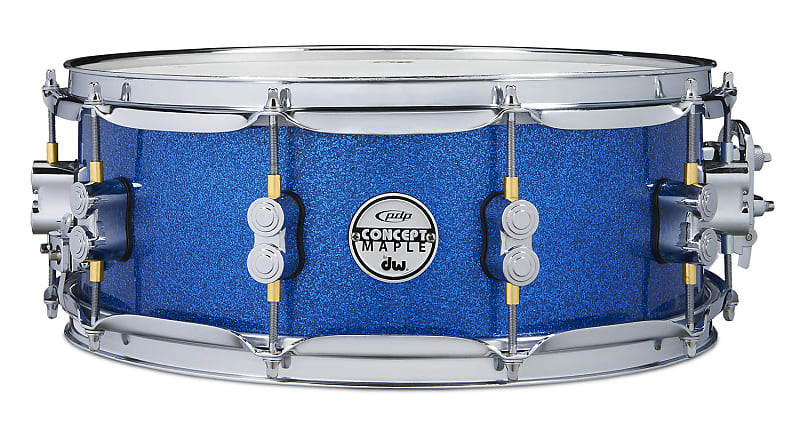 PDP Maple Snare Drum - Blue Sparkle - Chrome 5.5