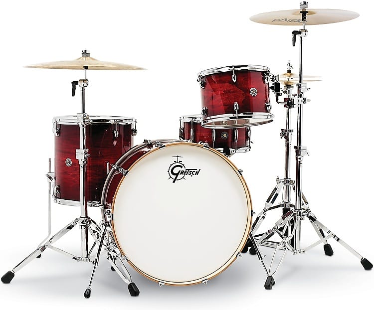 Gretsch Drums Catalina Club CT1-R444C 4-piece Shell Pack with Snare Drum - Gloss Crimson Burst image 1