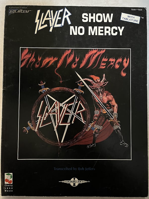 Slayer - Show No Mercy - Guitar Tab / Tablature Book | Reverb