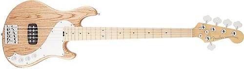 Fender American Deluxe Dimension Bass V 5-String Bass Guitar (Natural, Maple Fingerboard) (Used/Mint) image 1