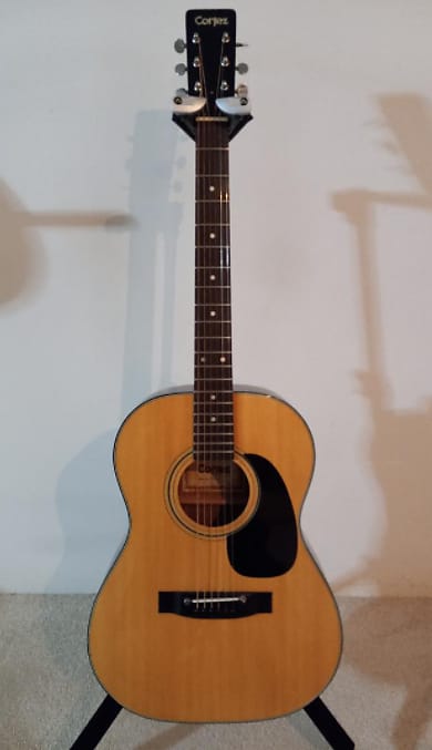 cortez guitar model 860 natural, with case image 1