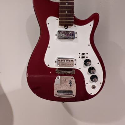 1960's KAPA Continental Red - Strat-style vintage boutique, made in Maryland image 1