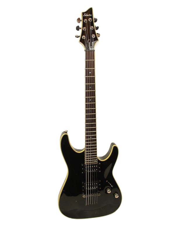 Schecter C-1 Blackjack Electric Guitar - Black Gloss image 1