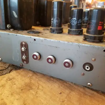 Stromberg-Carlson AU35 AU-35 Tube PA Amp Pre Mixer 30 Watts Mono HUGE 1950s - Grey Steel image 4