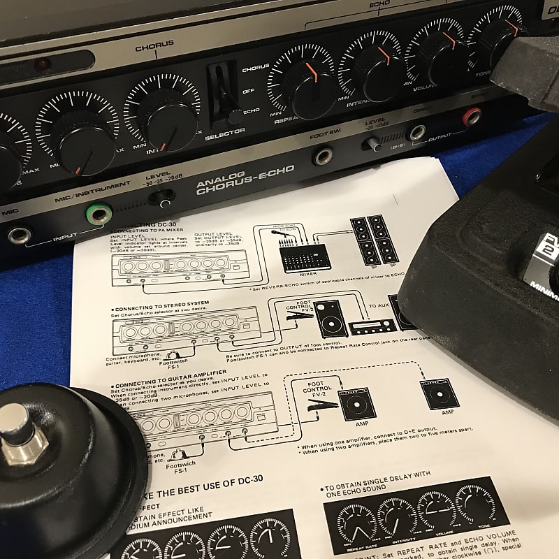 Roland DC-30 アナログコーラス・エコー ROLAND DC-30 Analog Chorus Echo 1978 | HD DEMO delay unit
