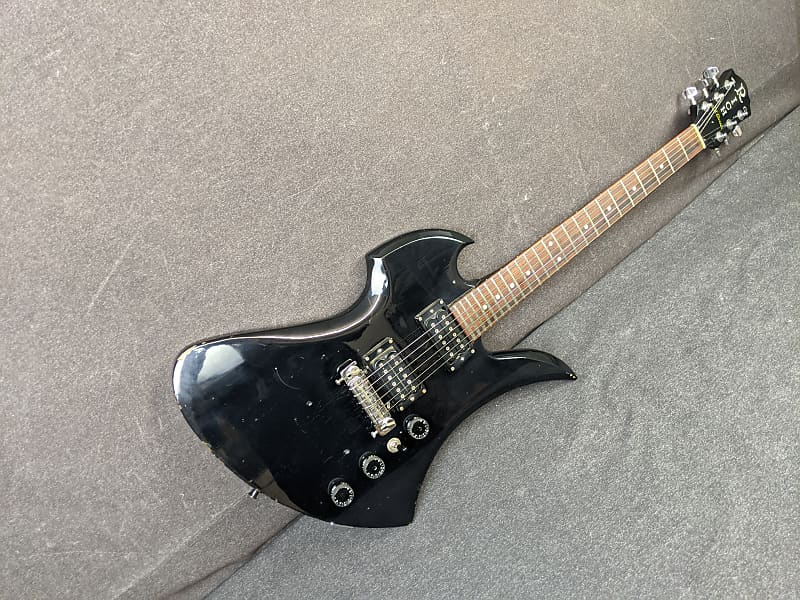 B.C. Rich Mockingbird NJ Series Black Electric Guitar Made In | Reverb