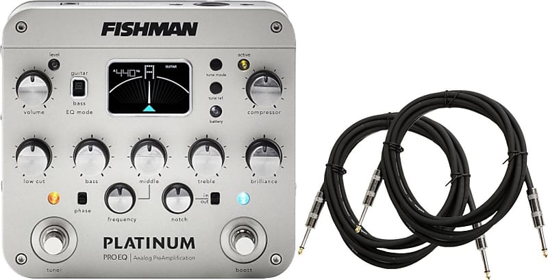 Fishman Platinum Pro EQ/DI Acoustic Pedal Bundle