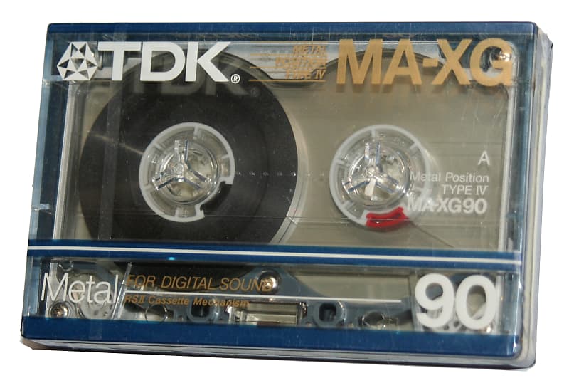 TDK MA-XG 90 Minute Metal Position Type IV RSII Reference Blank Audio  Cassette Tape NOS Sealed.