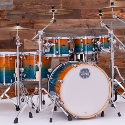 MAPEX ARMORY LIMITED EDITION 7 PIECE DRUM KIT, OCEAN SUNSET, EXCLUSIVE image 1
