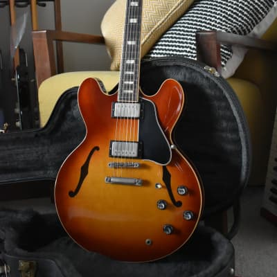 2002 Gibson Memphis Yamano ’60 ES-335 Block (ESDY-TE) Iced Tea Sunburst w/OHSC & Paperwork image 3