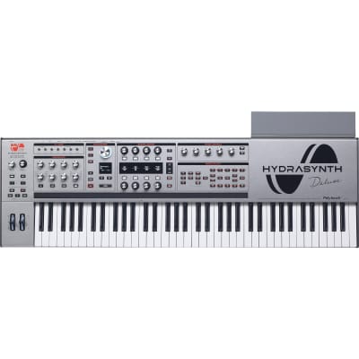 ASM Ashun Sound Machines Hydrasynth Deluxe 5th Anniversary Edition Keyboard Synthesizer, 73-Key, Silver