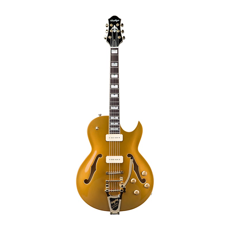 Prestige NYS Deluxe MG セミアコ エレキギター ビクズビー NEW 2018 Prestige NYS Deluxe MG Metallic Gold Semi Hollow