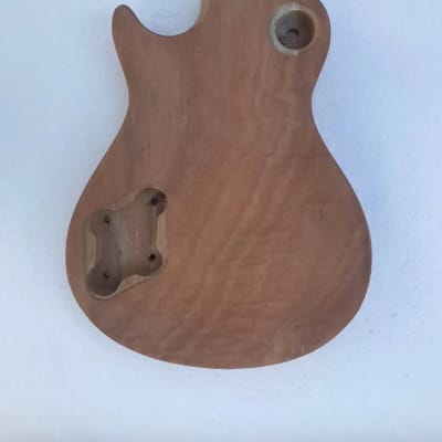 Unfinished Les Paul Style Guitar Body with Mahogany Neck image 8