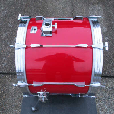 Tama Vintage Rockstar 22 X 16 Bass Drum, Lipstick Red, Made in Japan ! image 5