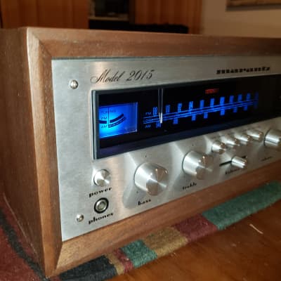 Very Mint Marantz 2015 Receiver and Awesome Walnut Cabinet image 3
